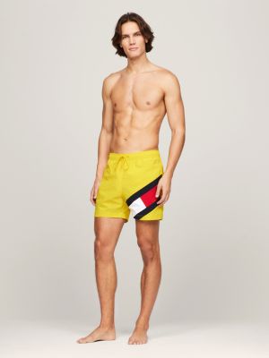 Yellow tommy shop hilfiger swim trunks