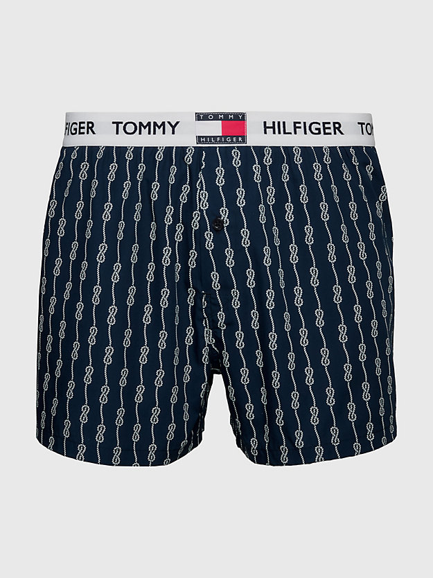 MUW ROPE NAVY Tommy 85 Rope Print Boxer Shorts for men TOMMY HILFIGER