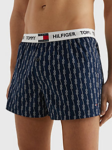blue tommy 85 rope print boxer shorts for men tommy hilfiger