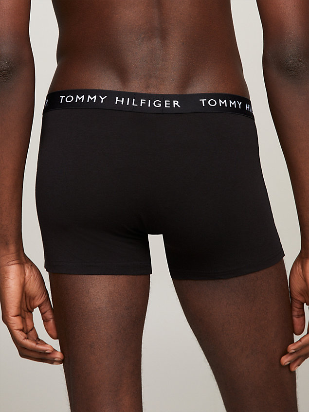 orange 3-pack logo waistband essential trunks for men tommy hilfiger