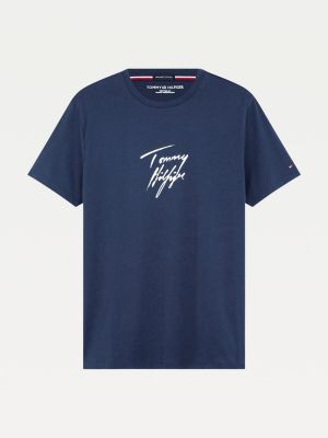 tommy hilfiger signature logo t shirt