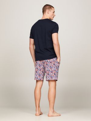 TH Original T-Shirt And Shorts Print Pyjama Set | Pink | Tommy Hilfiger