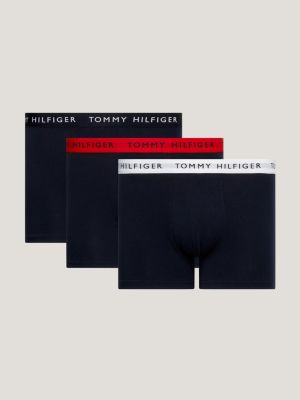 narre Gennemsigtig Installere 3-Pack Logo Waistband Essential Trunks | BLACK | Tommy Hilfiger