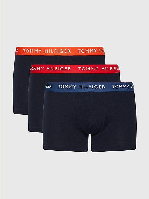 gold 3-pack repeat logo trunks for men tommy hilfiger
