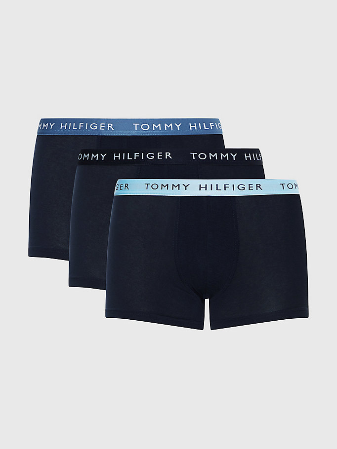 yellow 3-pack repeat logo trunks for men tommy hilfiger