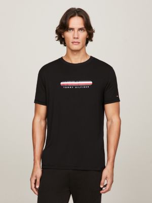 SeaCell™ Logo Crew Neck T-Shirt | BLACK | Tommy Hilfiger