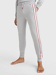 grey signature tape joggers for men tommy hilfiger