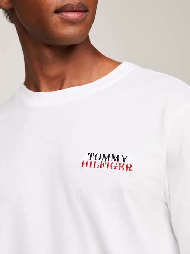 Ultra Soft Long Sleeve Pyjama Set | White | Tommy Hilfiger