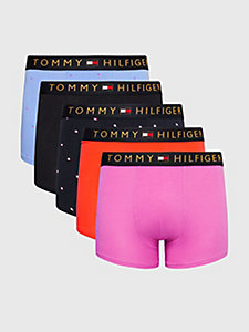 brown 5-pack trunks for men tommy hilfiger
