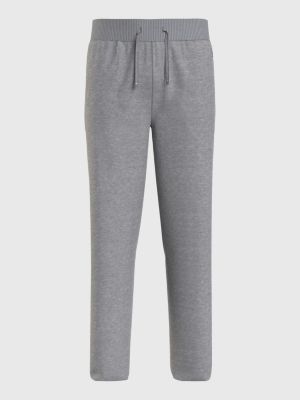 TH Monogram Embroidery Knitted Joggers GREY Tommy Hilfiger