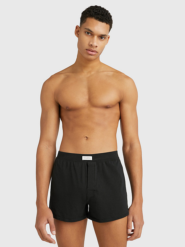 BLACK Jersey Boxer Shorts for men TOMMY JEANS