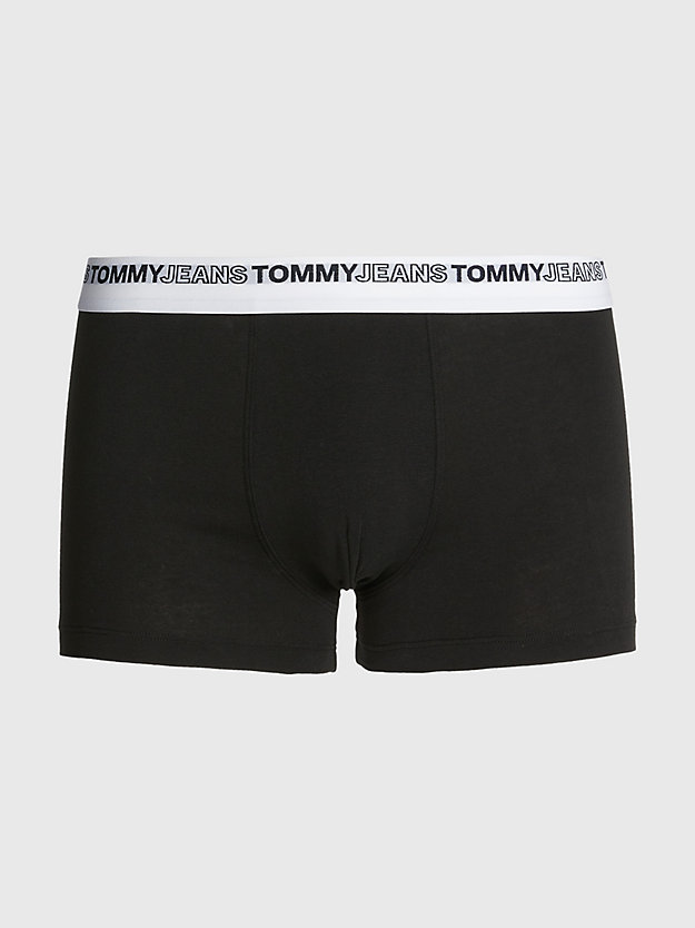 BLACK TH Modern Varsity Logo Waistband Trunks for men TOMMY JEANS