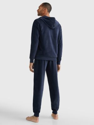 adelaar Gronden paus Icons Relaxed Fit Velour Lounge Hoody | BLUE | Tommy Hilfiger