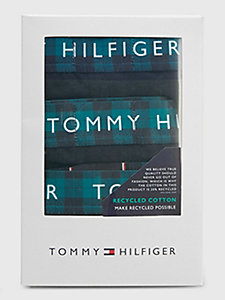 gold 3-pack check waistband trunks for men tommy hilfiger