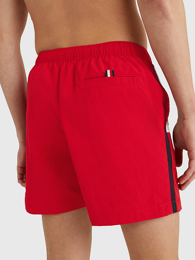 PRIMARY RED Flag Mid Length Swim Shorts for men TOMMY HILFIGER