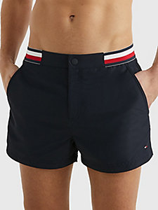 blue signature tape chino swim shorts for men tommy hilfiger