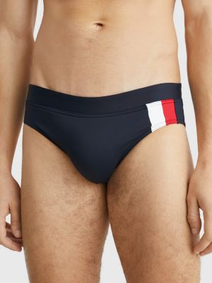 comfortabel vrije tijd Split Signature Tape Swim Trunks | BLUE | Tommy Hilfiger