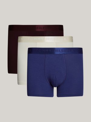 3 pack boxer aderenti everyday luxe con logo white da uomini tommy hilfiger