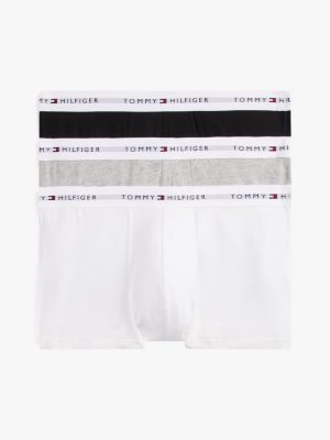 grey 3er-pack trunks mit logo am taillenbund für herren - tommy hilfiger