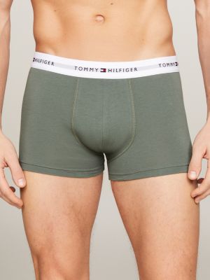 kolorowy zestaw 3 par obcisłych bokserek typu trunks dla mężczyźni - tommy hilfiger