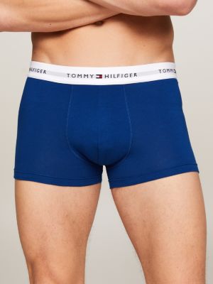 3 pack boxer aderenti con logo in vita multicolore da uomini tommy hilfiger