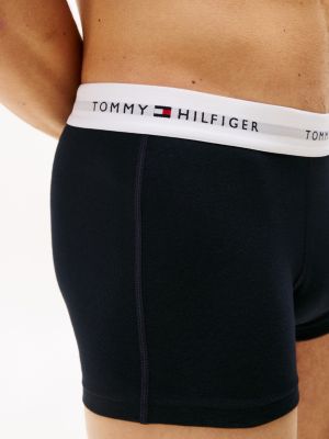 lot de 3 boxers à ceinture à logo plusieurs couleurs pour hommes tommy hilfiger