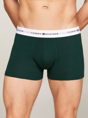 multi 3-pack logo waistband trunks for men tommy hilfiger