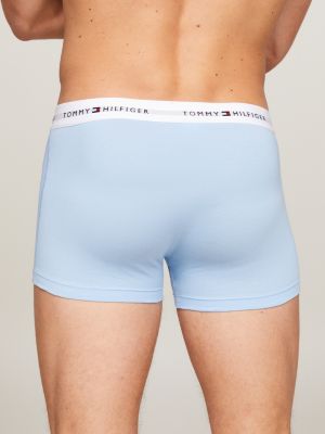 Men's blue briefs with anchors, low-waist underpants, tailored fit