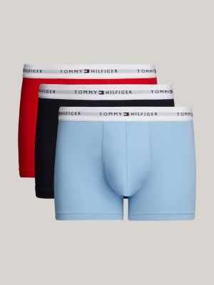 Buy Tommy Hilfiger Blue Signature Cotton Essentials Trunks 3 Pack from Next  Poland