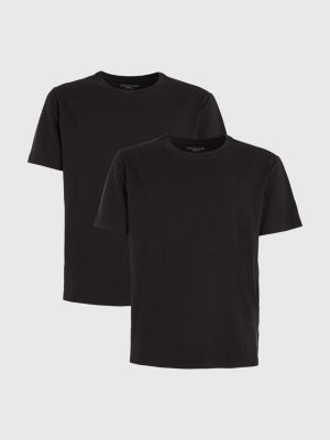 3 Pack V-Neck Cotton T-Shirts | BLACK | Tommy Hilfiger