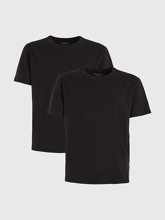 BLACK/BLACK 2-Pack Modal Blend Lounge T-Shirts for men TOMMY HILFIGER