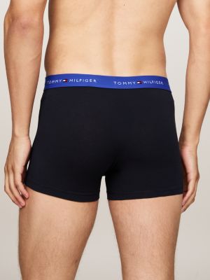 3 pack boxer aderenti con vita iconica nero da uomini tommy hilfiger