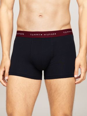 3 pack boxer aderenti con vita iconica nero da uomini tommy hilfiger