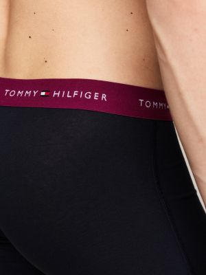 3 pack boxer aderenti con vita iconica verde da uomini tommy hilfiger