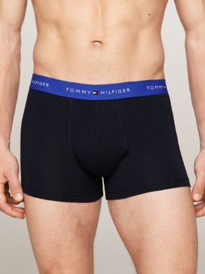 3 pack boxer aderenti con vita iconica verde da uomini tommy hilfiger