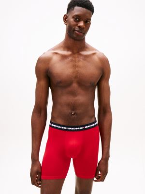 3 pack boxer aderenti signature con logo nero da uomini tommy hilfiger