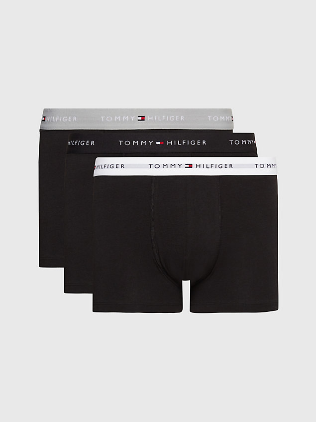 grey essential set van 2 boxershorts met logo voor heren - tommy hilfiger