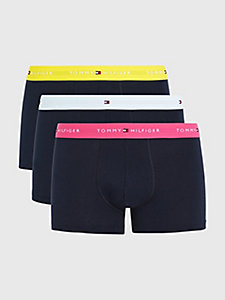grey 3-pack essential repeat logo trunks for men tommy hilfiger