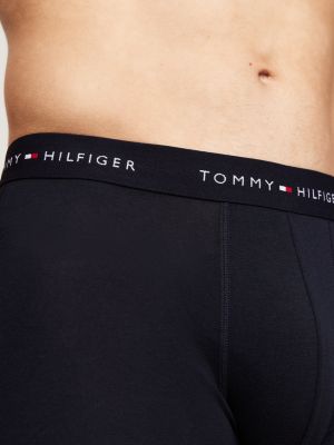 3 pack boxer aderenti con vita iconica arancione da uomini tommy hilfiger