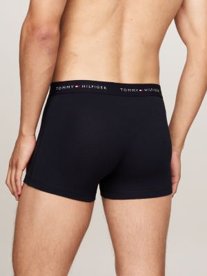 3 pack boxer aderenti con vita iconica arancione da uomini tommy hilfiger