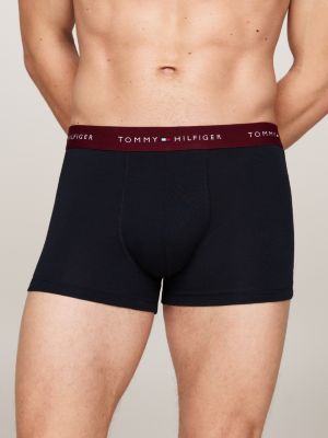 3 pack boxer aderenti con vita iconica rosa da uomini tommy hilfiger