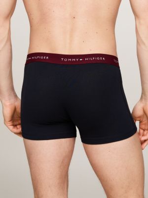 3 pack boxer aderenti con vita iconica rosa da uomini tommy hilfiger