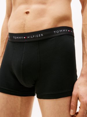 3 pack boxer aderenti color block con logo multicolore da uomini tommy hilfiger