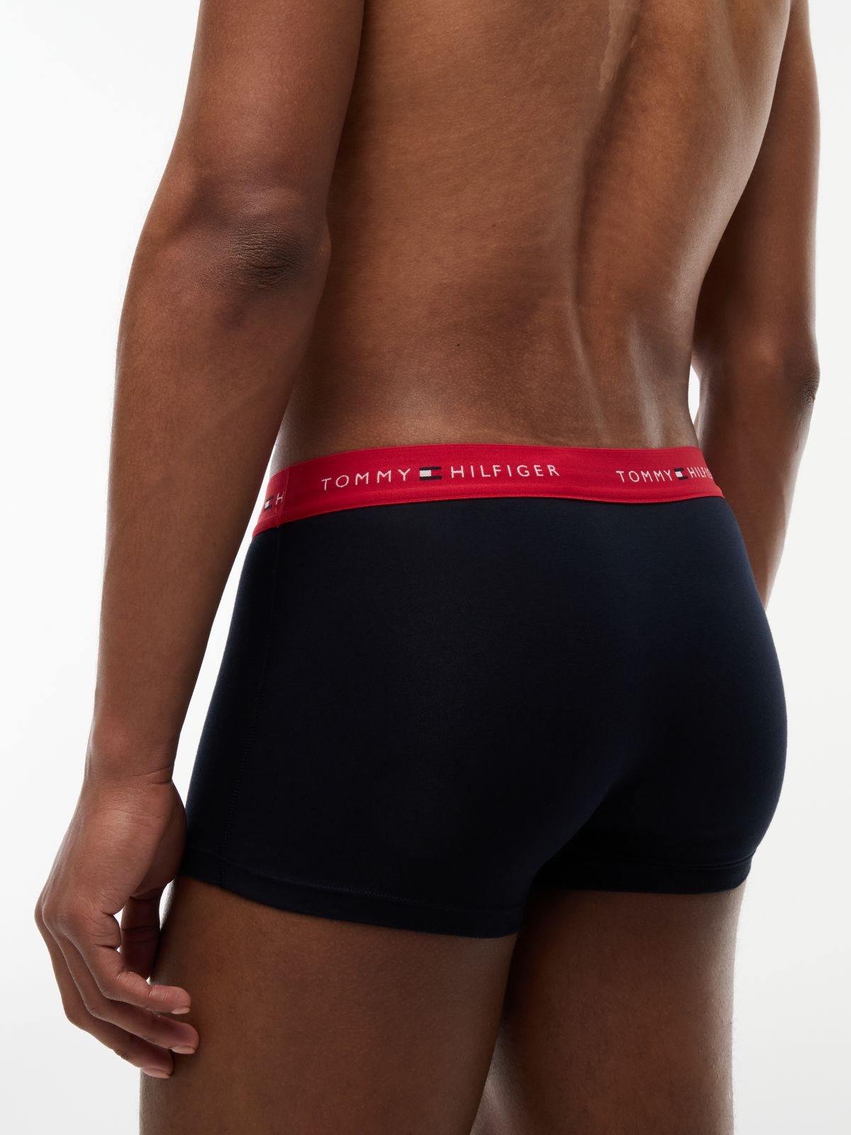 3-Pack Signature Repeat Logo Waistband Trunks — White