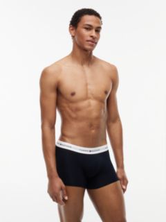3-Pack Signature Repeat Logo Waistband Trunks — White 7
