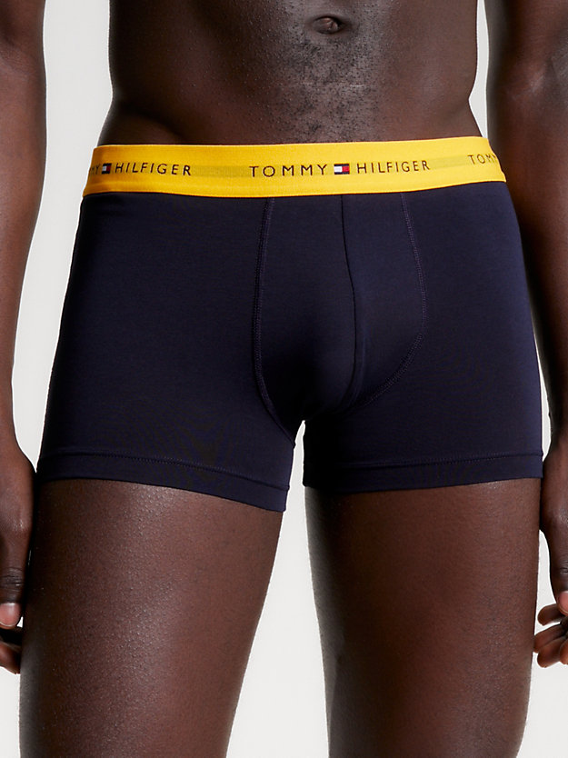 geel essential set van 2 boxershorts met logo voor heren - tommy hilfiger