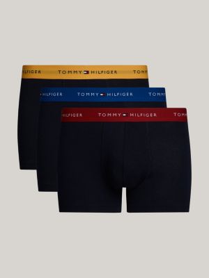 3 pack boxer aderenti con vita iconica red da uomini tommy hilfiger