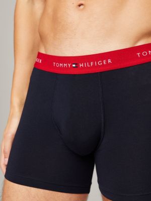 Logo-waist patterned poplin boxer brief, Tommy Hilfiger, Shop Men's Loose  Trunks & Boxer Shorts