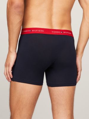 Buy Tommy Hilfiger 3 Pack Essential Logo Waistband Briefs In Black