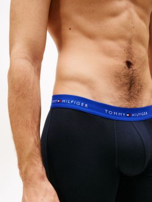 3 pack boxer aderenti con logo multicolore da uomini tommy hilfiger